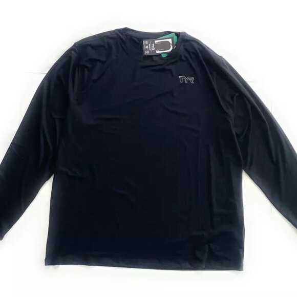 TYR Men's Long Sleeve Blue Sun Shirt UPF 50+ XL - Picture 2 of 6